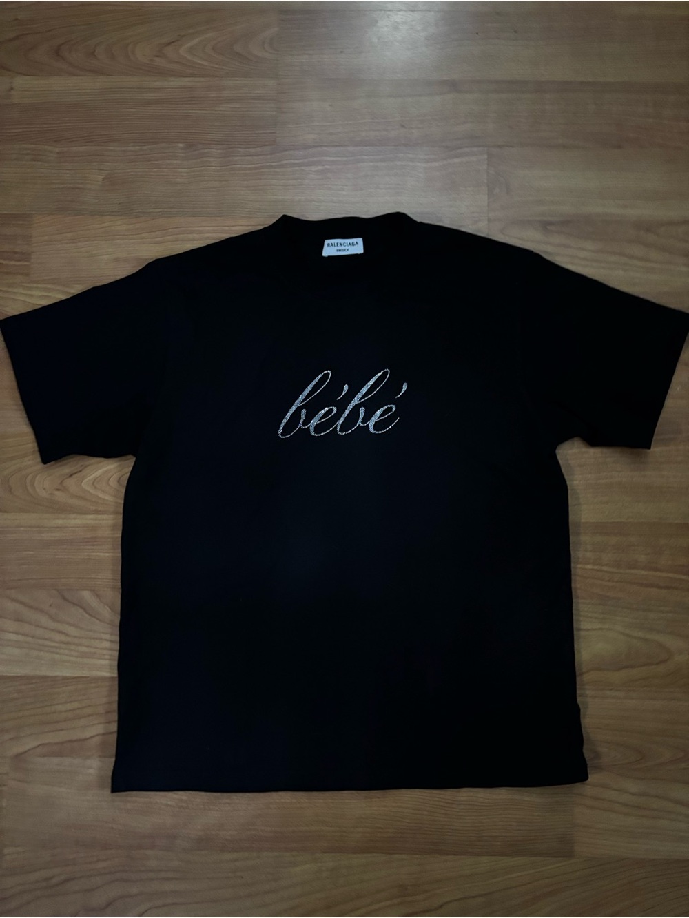 balenciaga bebe black tee